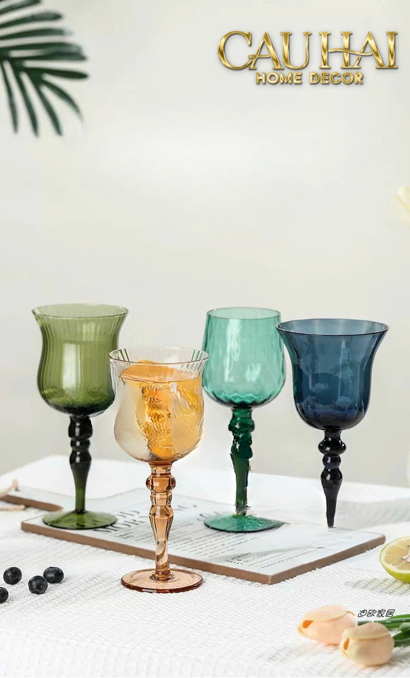 Set 2 Ly Oceania Alantian 320Ml Vino Rosso Glasses - CẬU HAI HOME DECOR