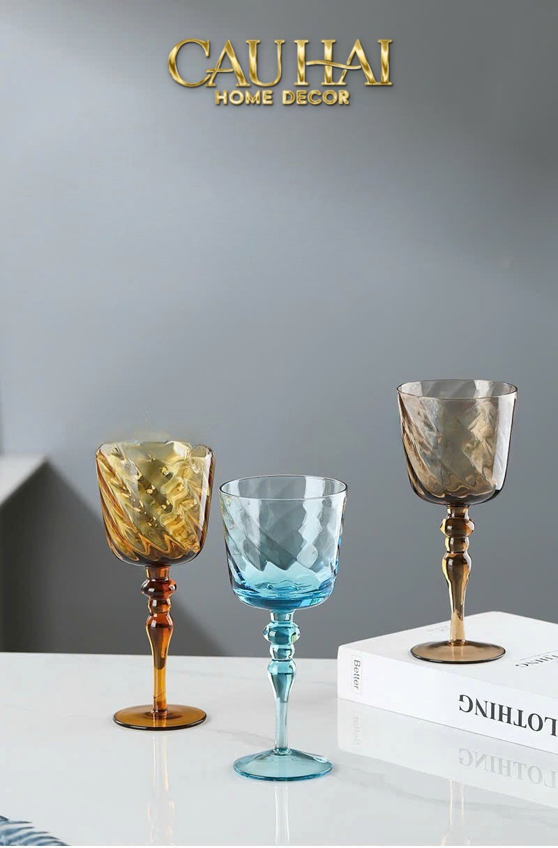 Set 2 Ly Oceania Alantian 320Ml Vino Rosso Glasses - CẬU HAI HOME DECOR