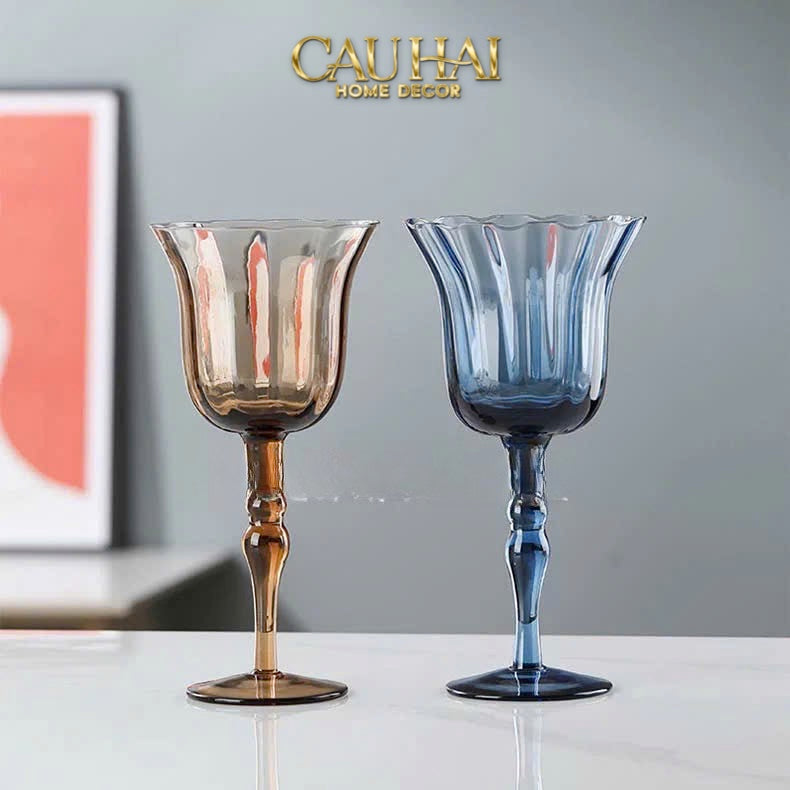 Set 2 Ly Oceania Alantian 320Ml Vino Rosso Glasses - CẬU HAI HOME DECOR