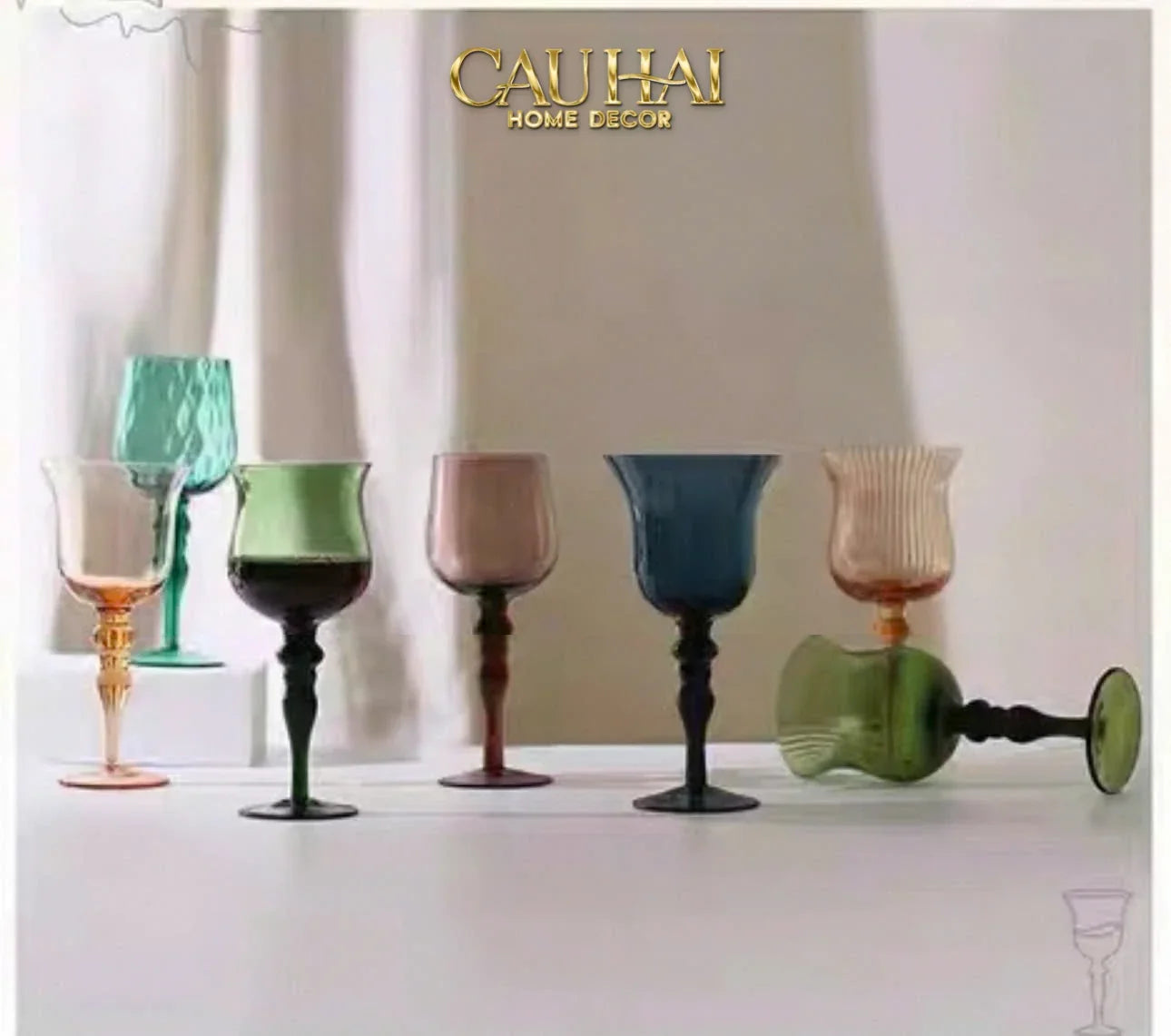 Set 2 Ly Oceania Alantian 320Ml Vino Rosso Glasses-CẬU HAI HOME DECOR