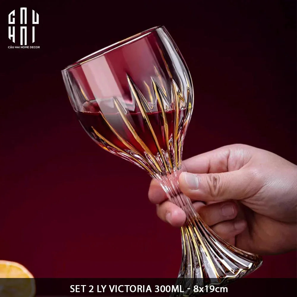 HOME COUTURE - SET 2 LY PHA LÊ BCR VICTORIA FULL BOX - CẬU HAI HOME DECOR