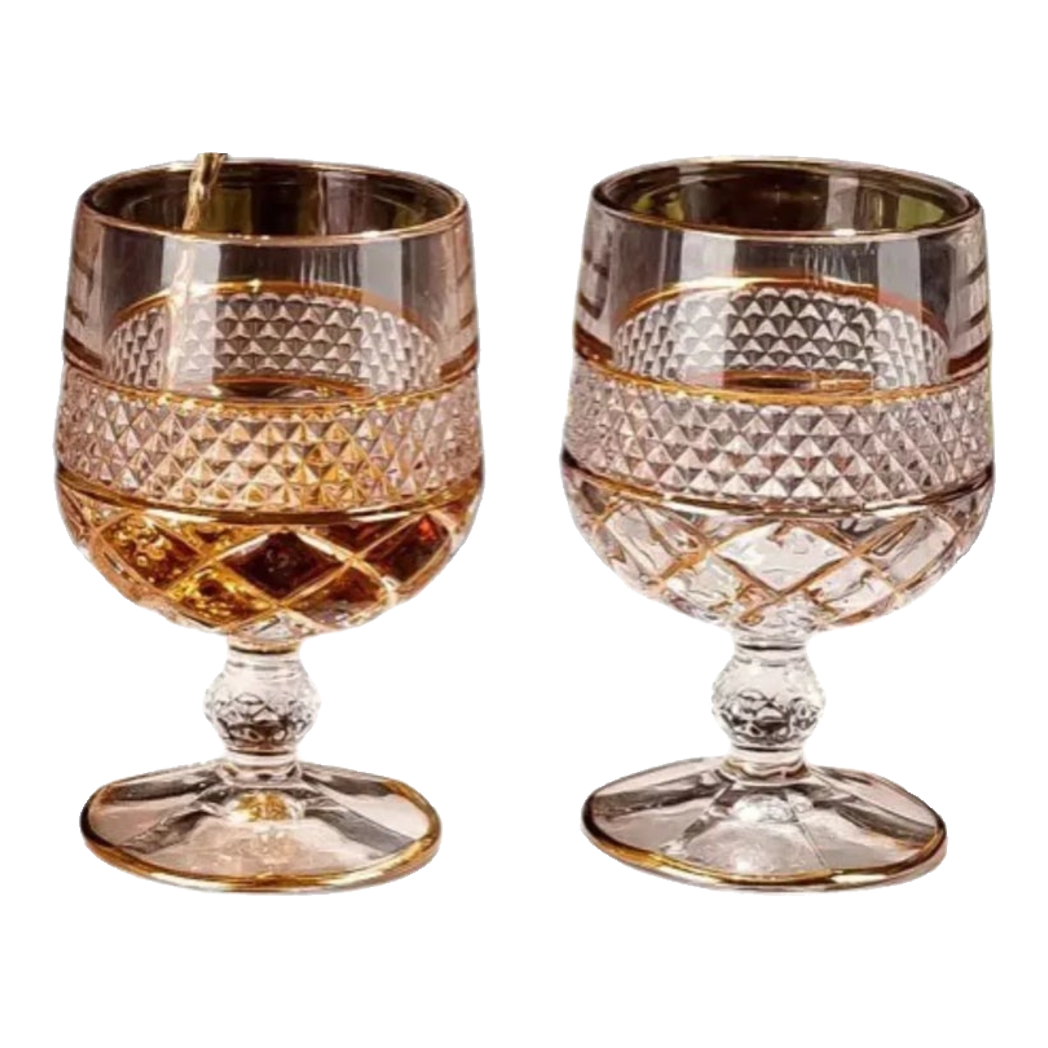 Maison Couture - Set 2 Ly Pha Lê D'Or Walter Goblet Cristalleries Glasses 250Ml-LY THỦY TINH-CẬU HAI HOME DECOR-CẬU HAI HOME DECOR