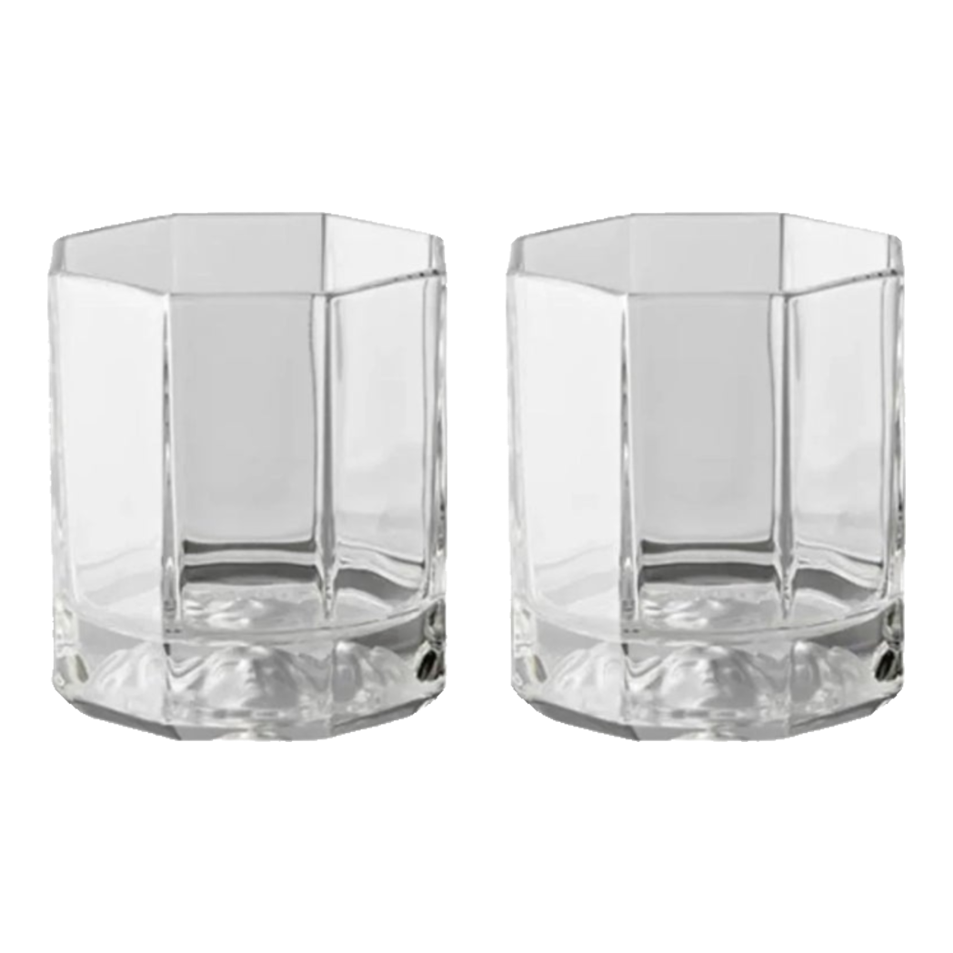 Maison Couture - Set 2 Ly Pha Lê Medusa V Class Cristalleries Facetté Rock Lowball Glasses 170ml-LY THỦY TINH-Đối tác tại Trung Quốc theo từng đơn đặt hàng-CẬU HAI HOME DECOR