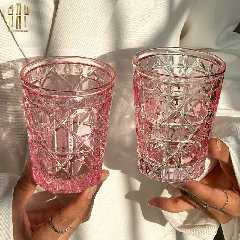 SET 2 LY THUỶ TINH D.O FULL BOX - QUARTZ ROSÉ 310ML - CẬU HAI HOME DECOR