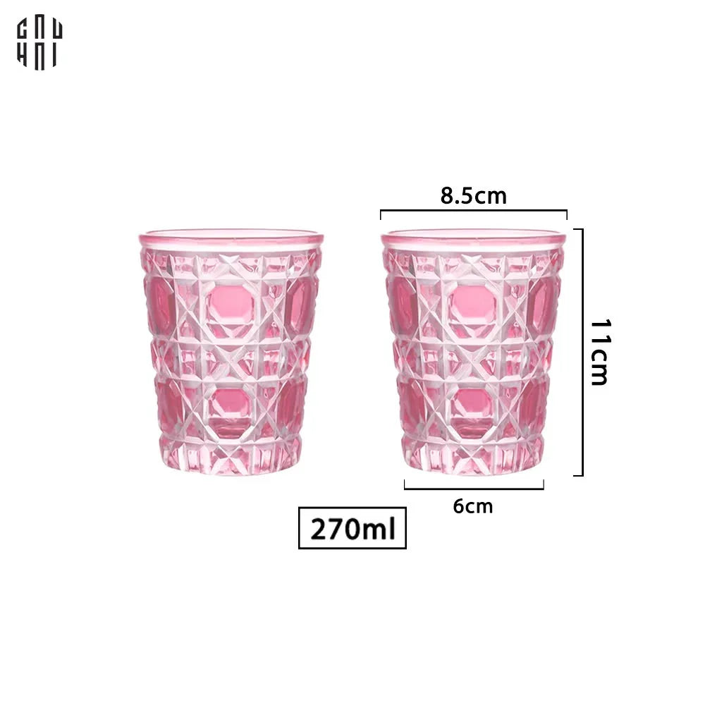 SET 2 LY THUỶ TINH D.O FULL BOX - QUARTZ ROSÉ 310ML - CẬU HAI HOME DECOR