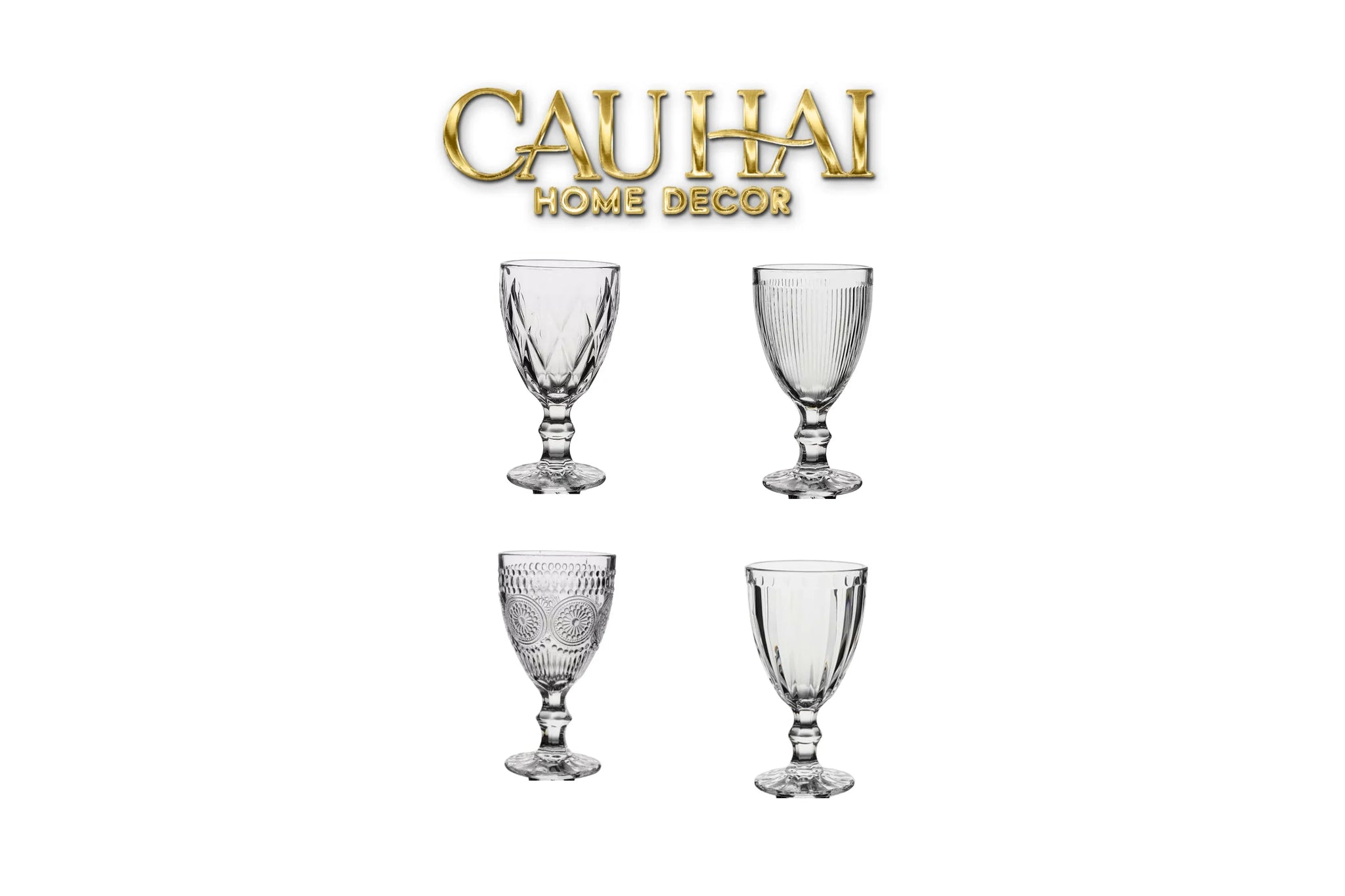 Set 2 Ly Thuỷ Tinh Timeless Goblet Four Elemental Divine Cristalleries Glasses 315ml-CẬU HAI HOME DECOR