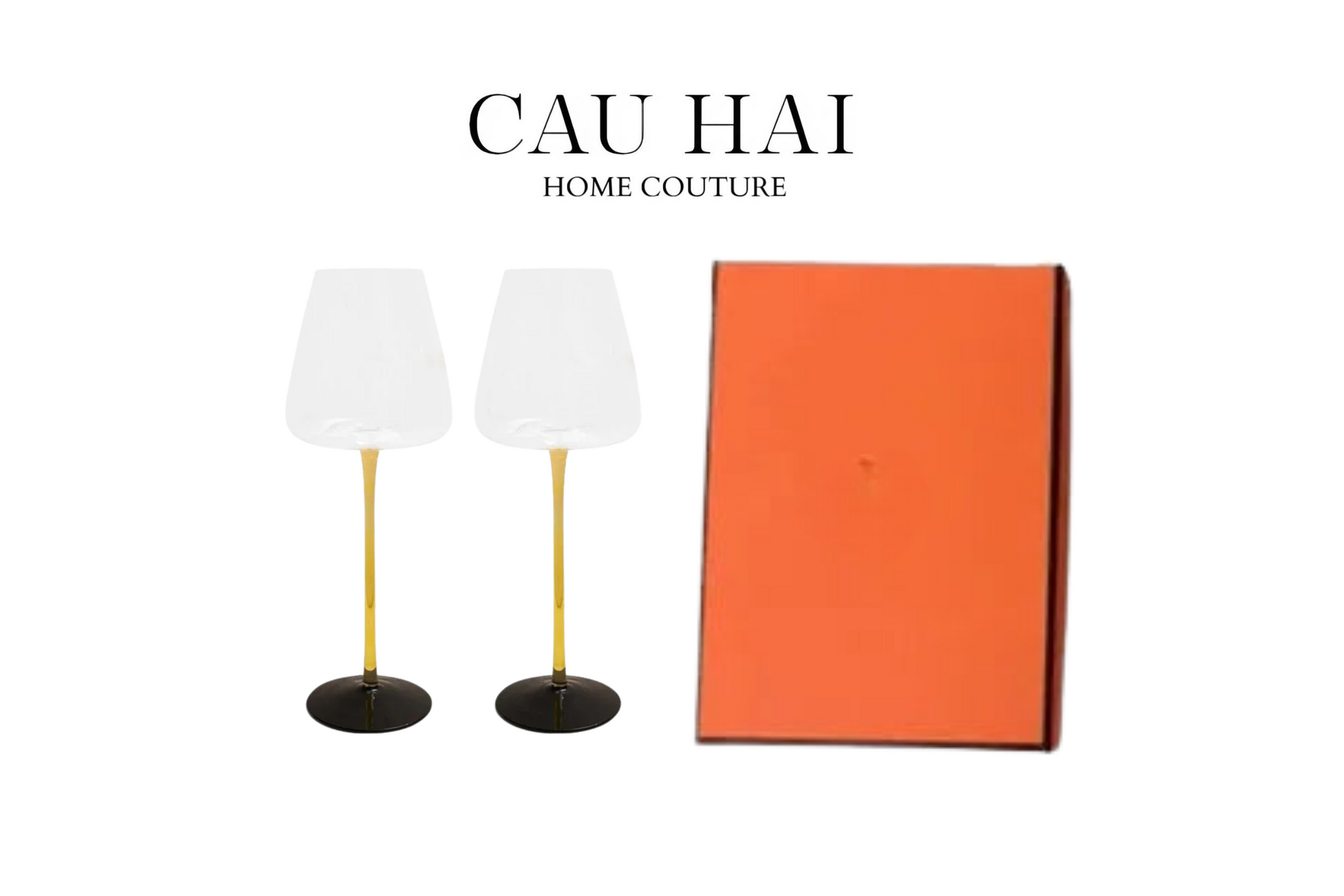 SET 2 LY VANG LUMIÈRE HELION - FULL BOX SS24 - CẬU HAI HOME DECOR