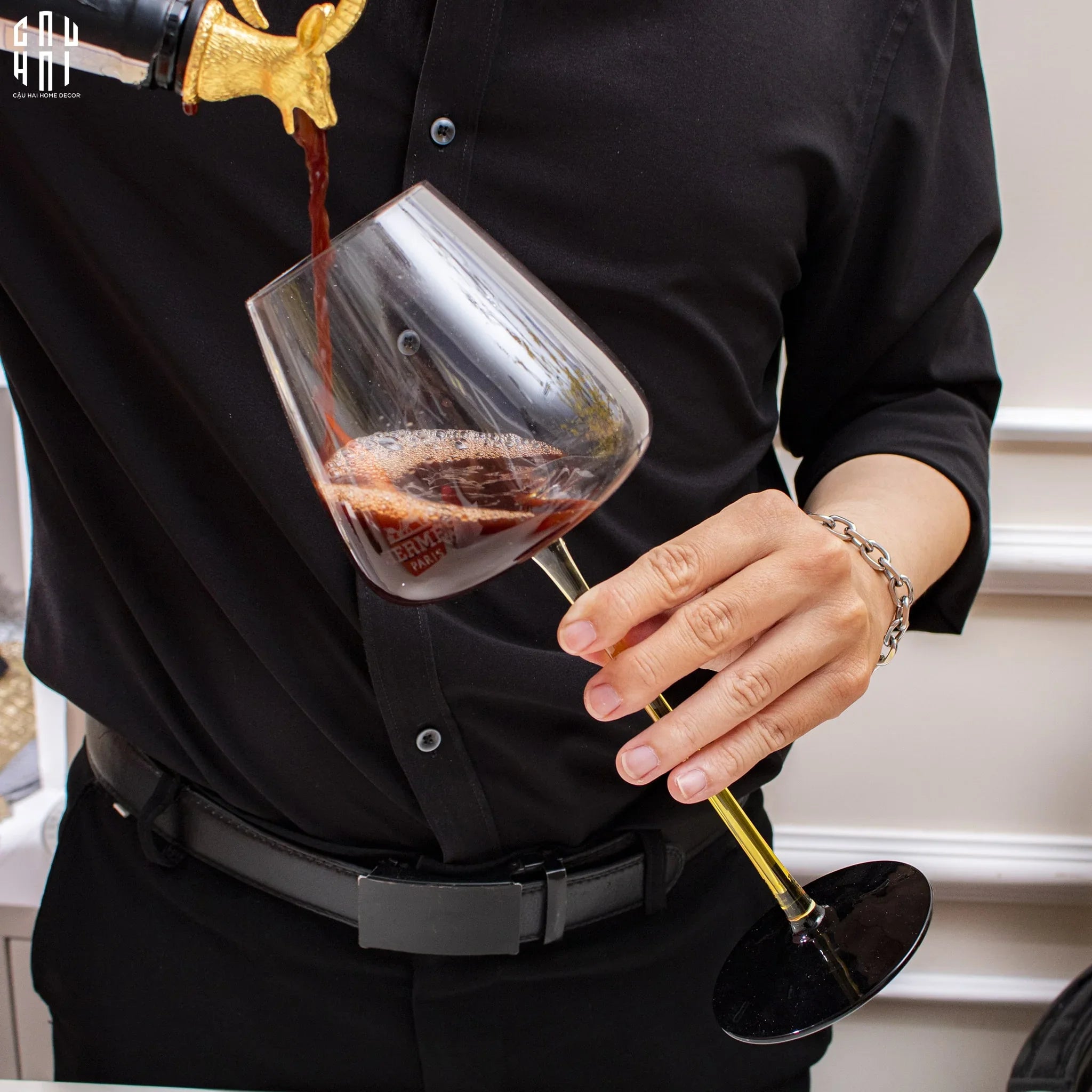 SET 2 LY VANG LUMIÈRE HELION - FULL BOX SS24 - CẬU HAI HOME DECOR