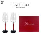 SET 2 LY RED WINE CRYSTAL BCR - BARBARA FULL BOX SA25 - CẬU HAI HOME DECOR