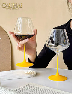 Set 2 Ly Vang Thuỷ Tinh 500ml - Pop Spectrum Chromatic Glassware-CẬU HAI HOME DECOR