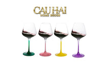 Set 2 Ly Vang Thuỷ Tinh 500ml - Pop Spectrum Chromatic Glassware-CẬU HAI HOME DECOR