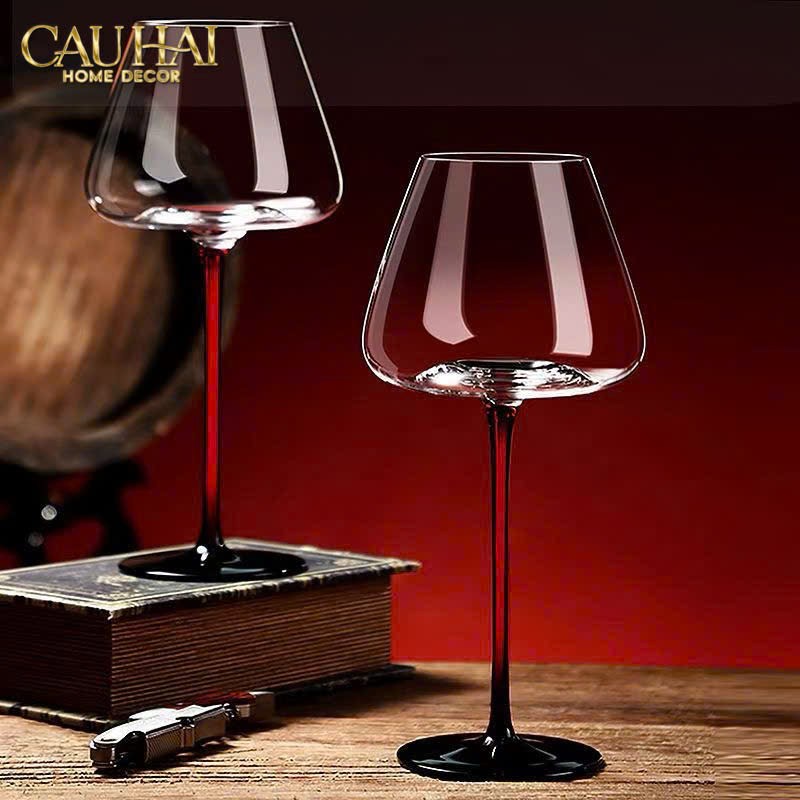 Set 2 Ly Vino Russo Burgundy - No Box - CẬU HAI HOME DECOR