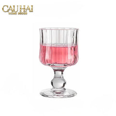 Set 2 Ly Whiskey Chân Cao Goblet Parisienne Charm Bistro Glasses 200Ml-CẬU HAI HOME DECOR