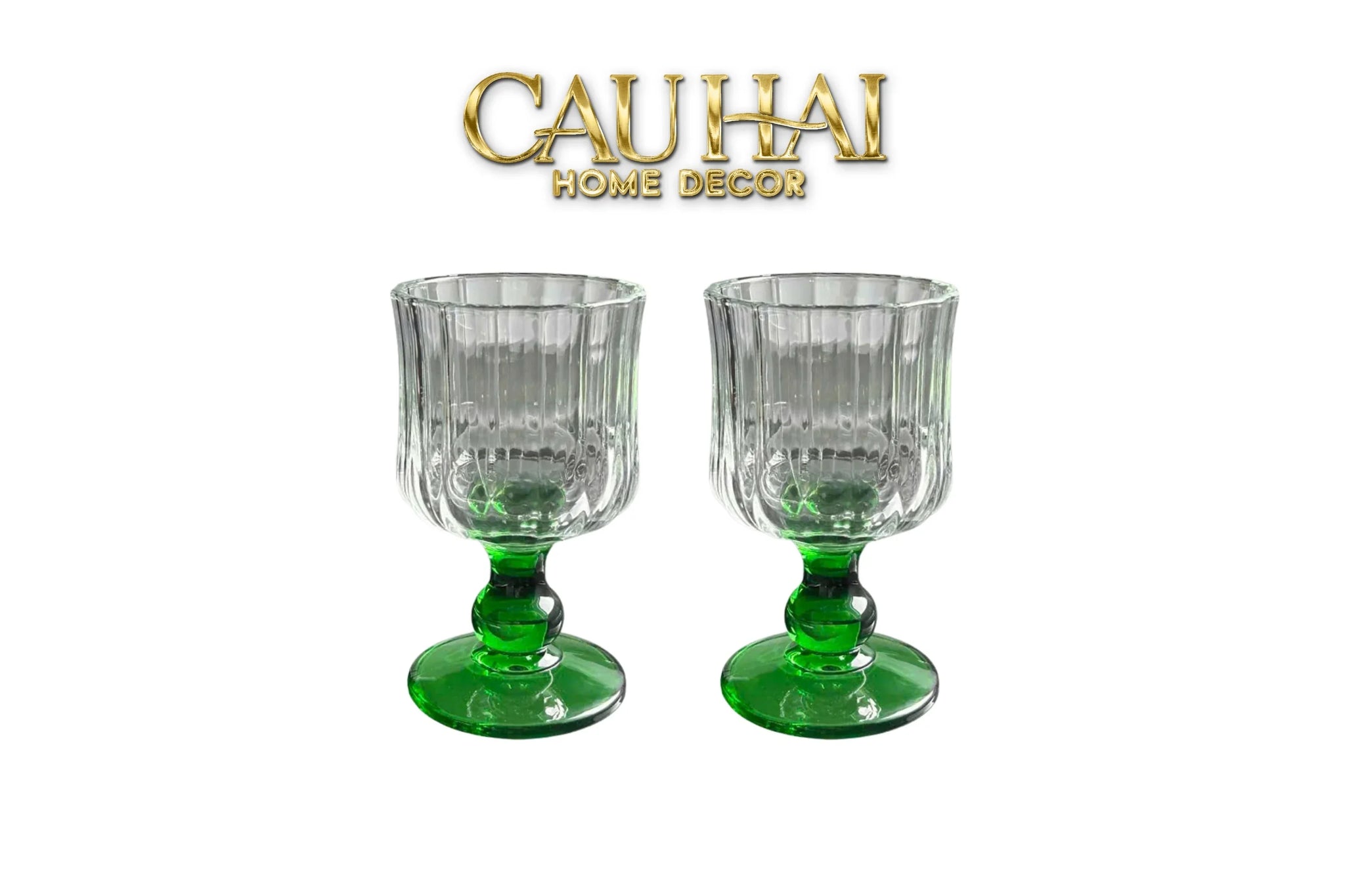 Set 2 Ly Whiskey Chân Cao Goblet Parisienne Charm Bistro Glasses 200Ml-CẬU HAI HOME DECOR