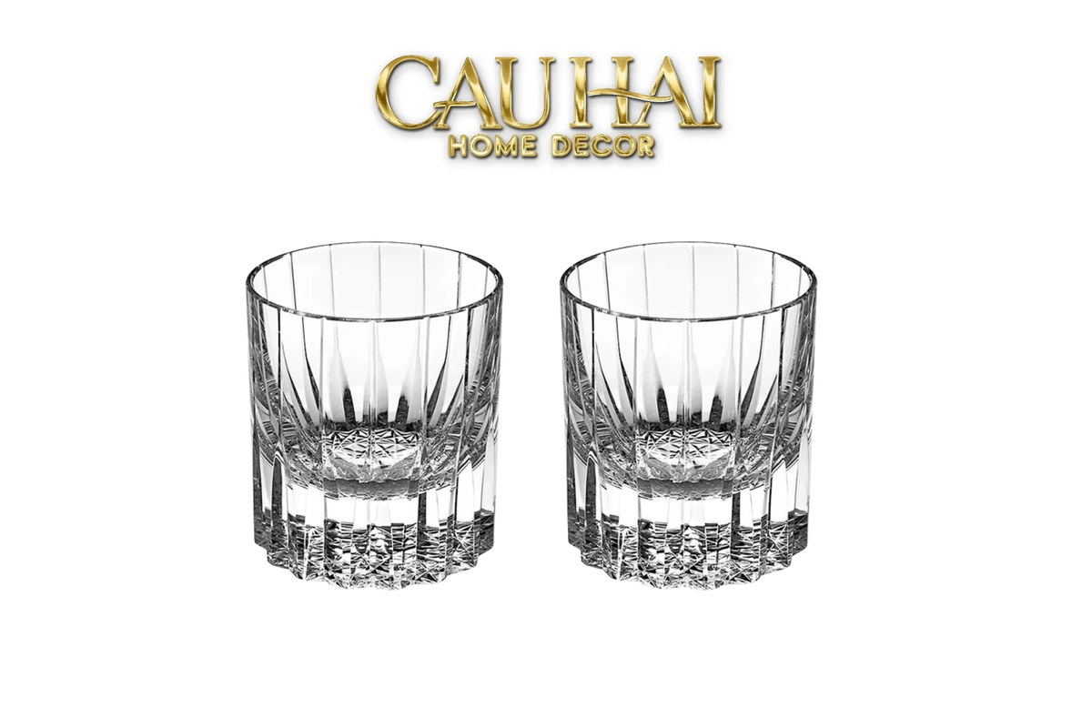 Set 2 Ly Whisky Pha Lê Cristalleries Westminster 220ml-LY THỦY TINH-CẬU HAI HOME DECOR-CẬU HAI HOME DECOR