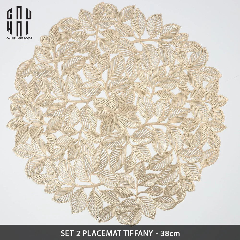 SET 2 MIẾNG LÓT BÀN ĂN TIFFANY - SET 2 PLACEMAT TIFFANY - CẬU HAI HOME DECOR