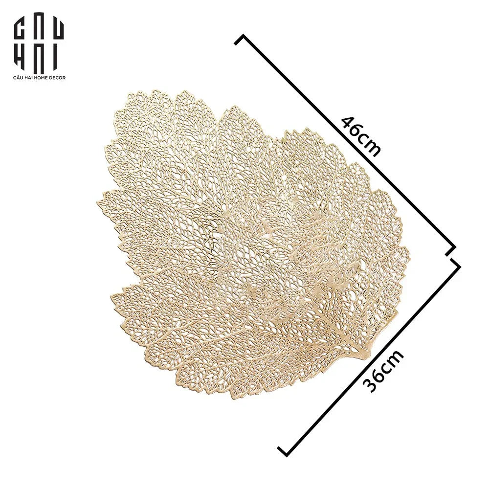 SET 2 MIẾNG LÓT - PLACEMAT LEAF PREMIUM - CẬU HAI HOME DECOR