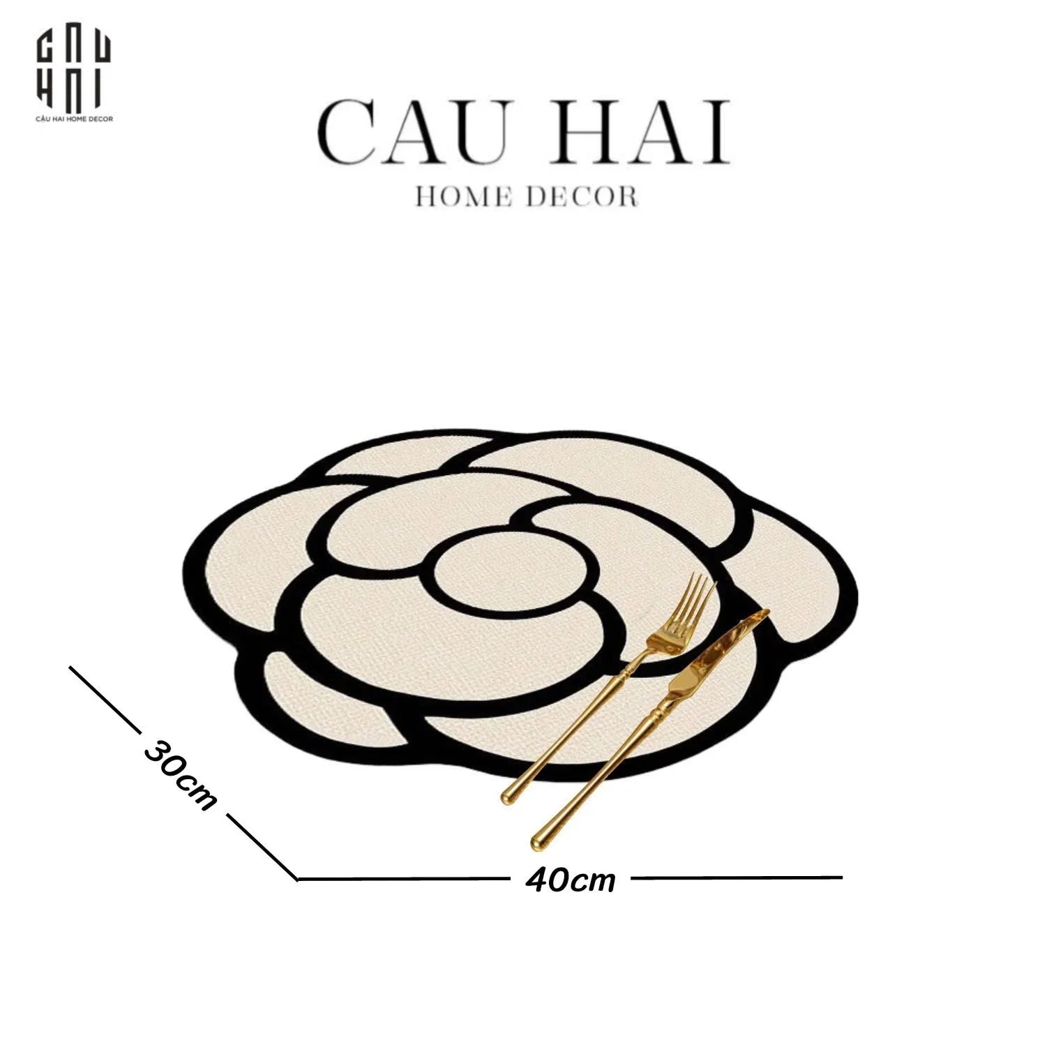 SET 2 TẤM LÓT BÀN ĂN BLANC - CẬU HAI HOME DECOR