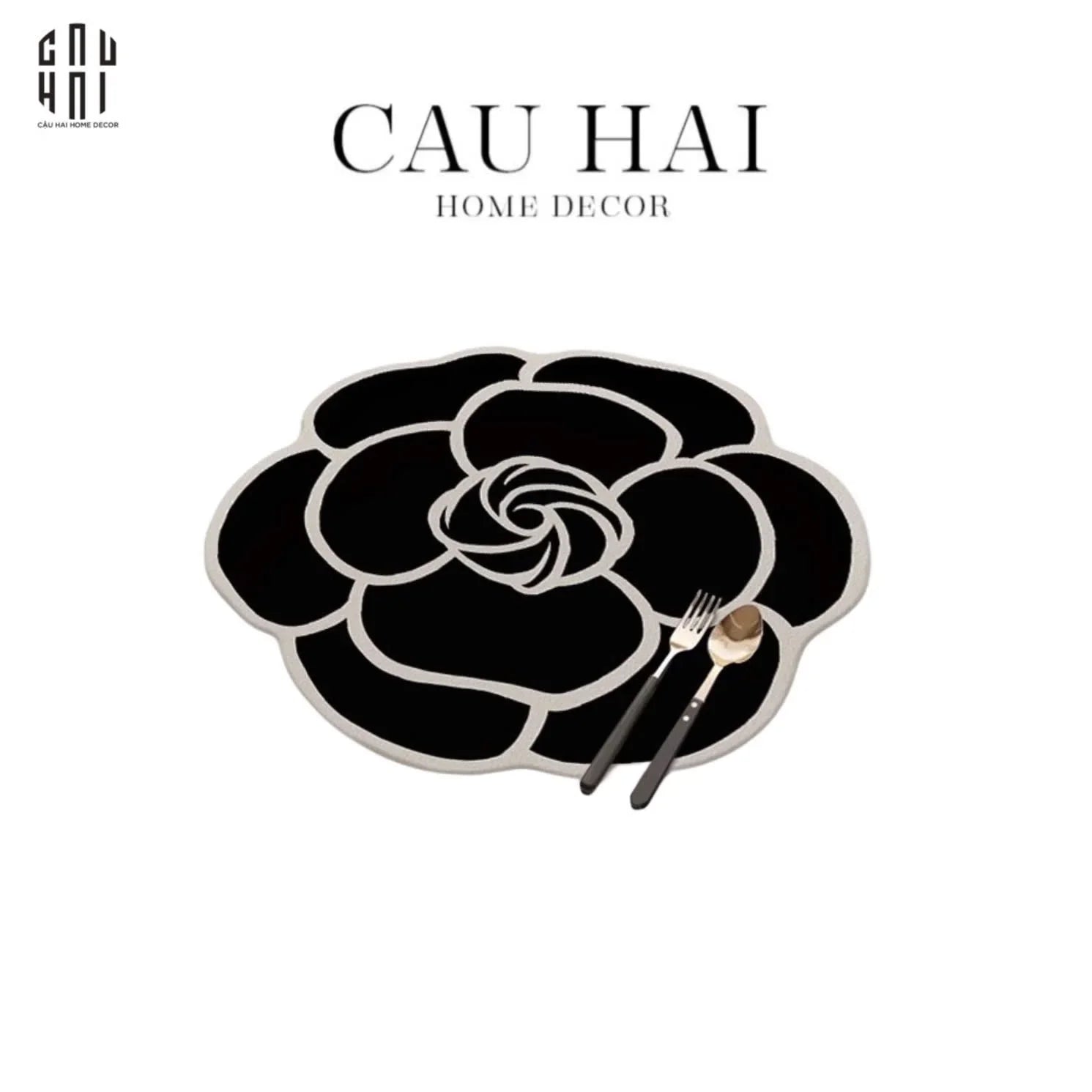 SET 2 TẤM LÓT BÀN ĂN NOIR ROSE - CẬU HAI HOME DECOR