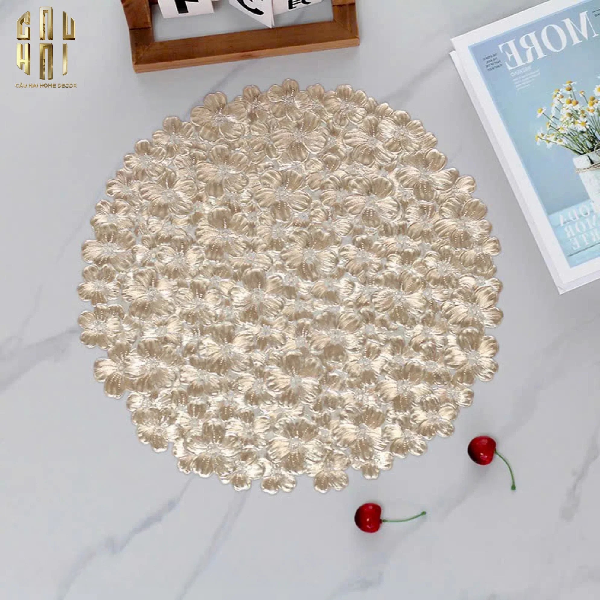 SET 2 TẤM LÓT BÀN ĂN - PLACEMAT BLOSSOM MIST - CẬU HAI HOME DECOR