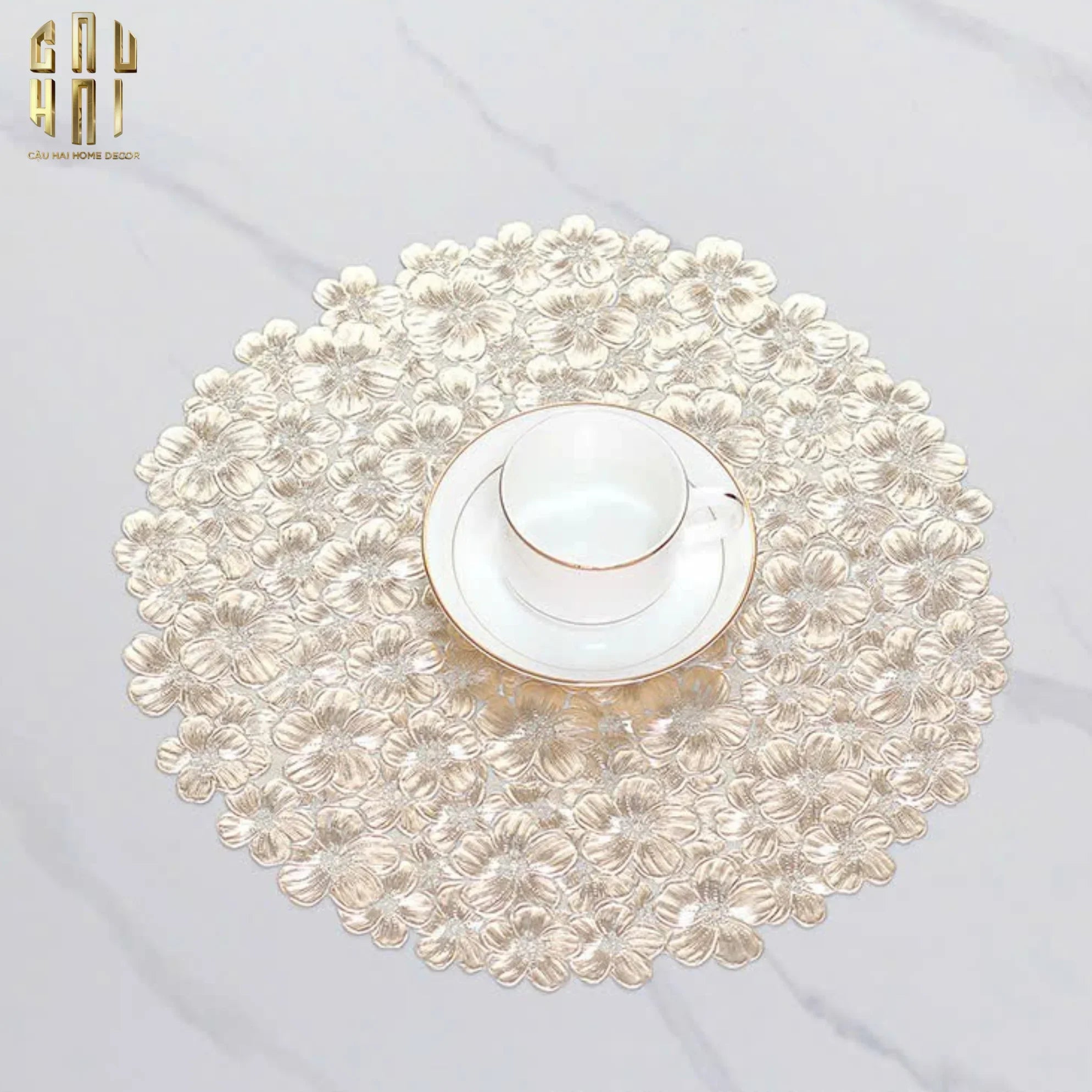 SET 2 TẤM LÓT BÀN ĂN - PLACEMAT BLOSSOM MIST - CẬU HAI HOME DECOR