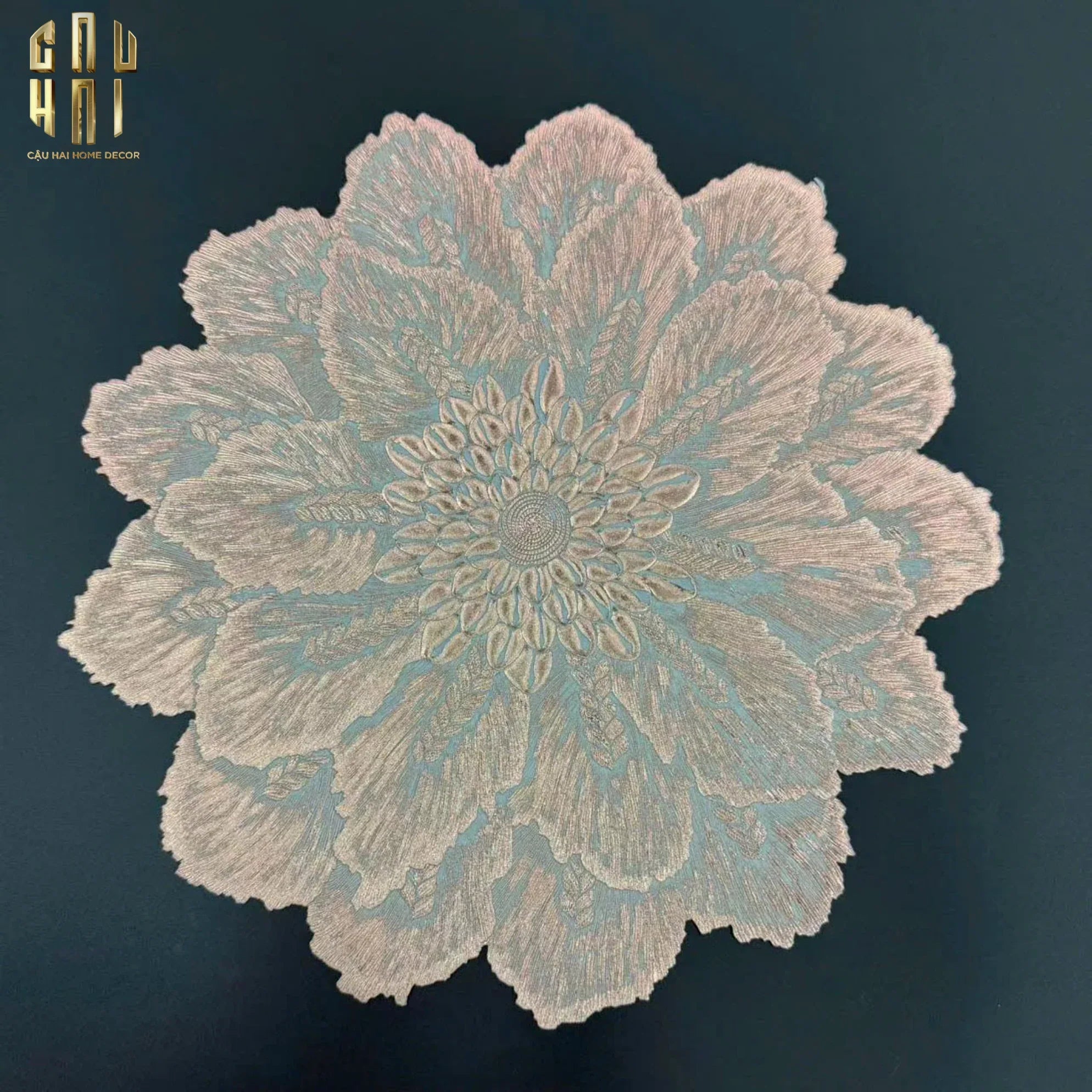 SET 2 TẤM LÓT BÀN ĂN - PLACEMAT CROWN BLOOM - CẬU HAI HOME DECOR