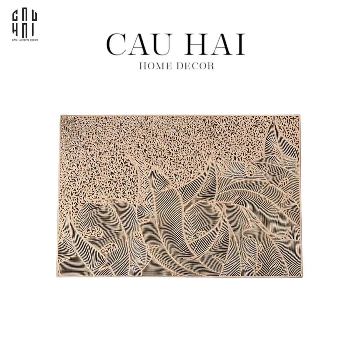 Set 2 Tấm Lót Bàn Ăn - Placemat G-Leaf-TẤM LÓT BÀN ĂN-Đối tác tại Trung Quốc theo từng đơn đặt hàng-CẬU HAI HOME DECOR