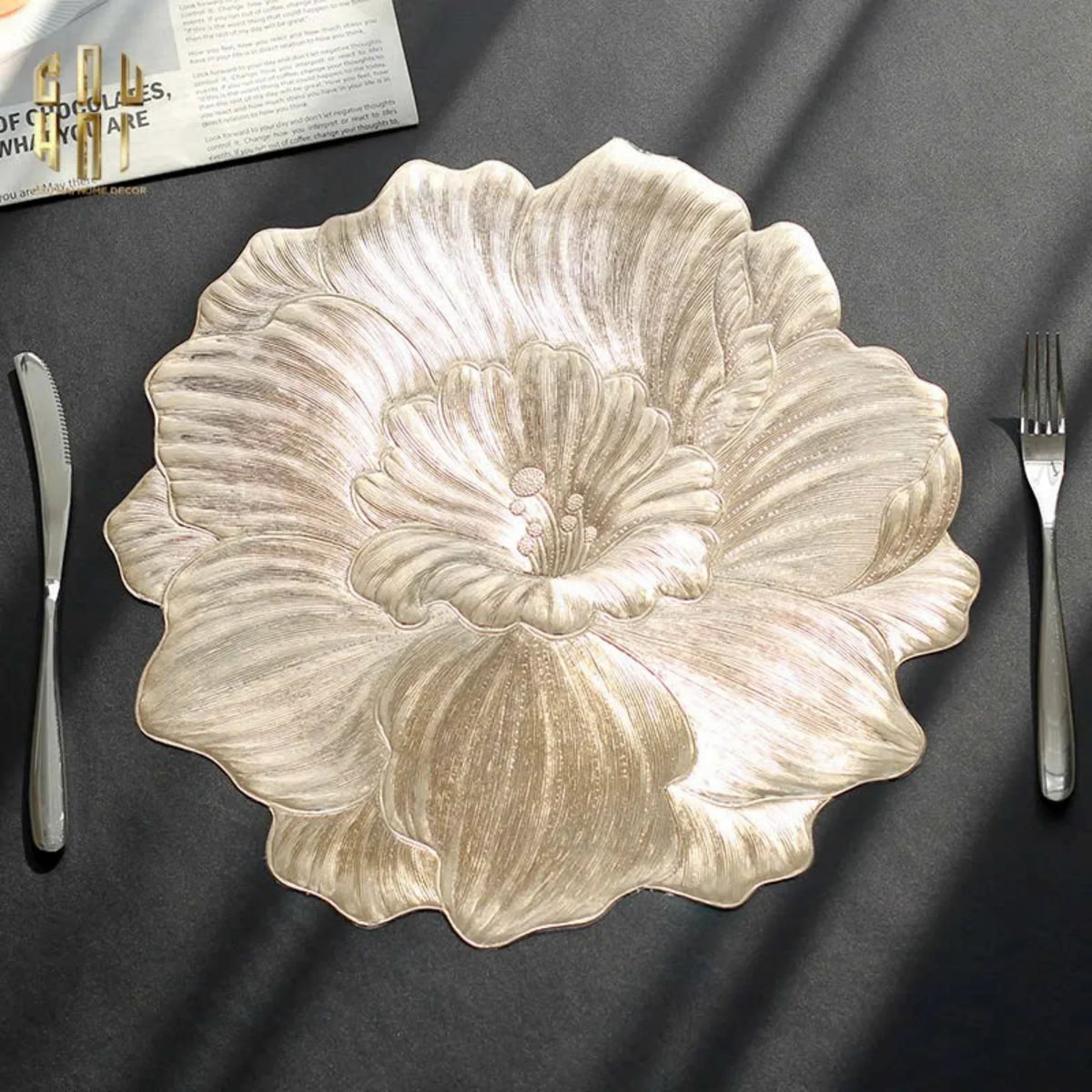 Set 2 Tấm Lót Bàn Ăn - Placemat Hibiscus-LÓT LY-Đối tác tại Trung Quốc theo từng đơn đặt hàng-CẬU HAI HOME DECOR