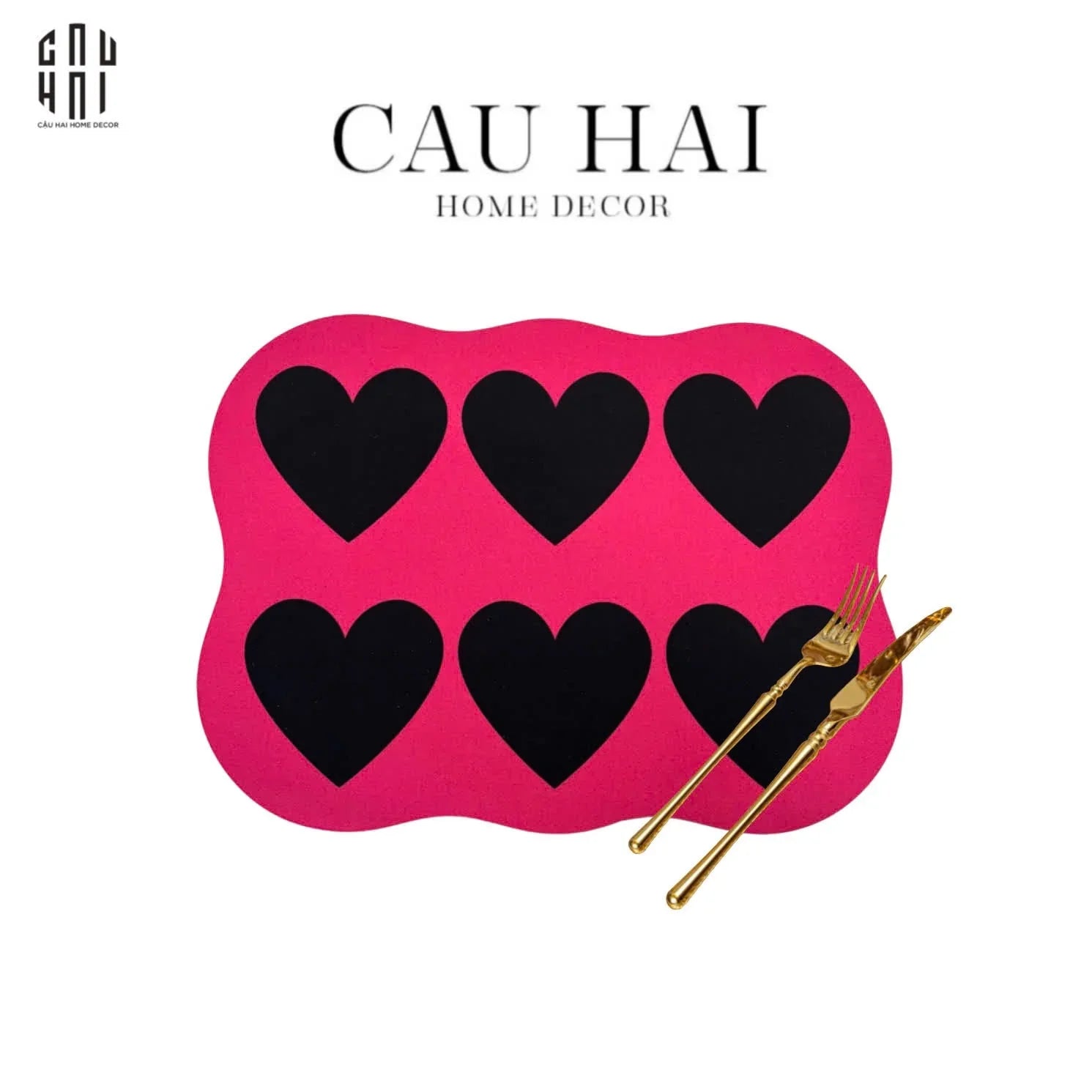 SET 2 TẤM LÓT BÀN SWEETHEART GLOW - CẬU HAI HOME DECOR