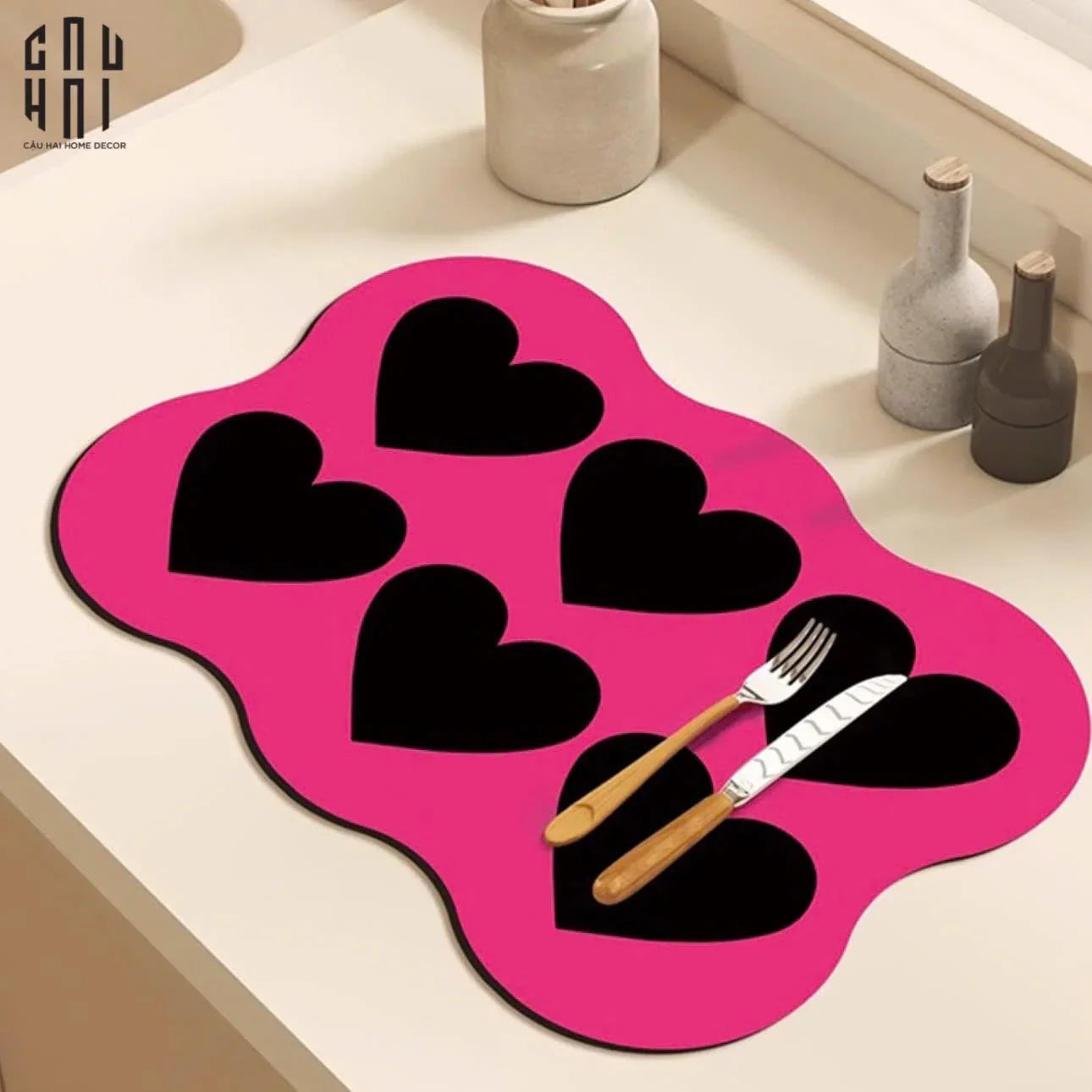 SET 2 TẤM LÓT BÀN SWEETHEART GLOW - CẬU HAI HOME DECOR