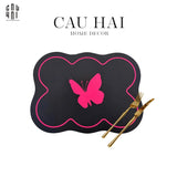 Set 2 Tấm Lót Microfiber- Midnight Flutter Tablemats-TẤM LÓT BÀN ĂN-Đối tác tại Trung Quốc theo từng đơn đặt hàng-CẬU HAI HOME DECOR