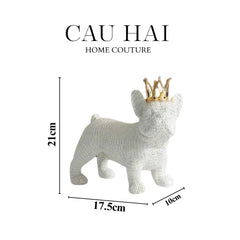 Set 2 Tượng Công Tước BullDog The Majestic Bull Duke-CẬU HAI HOME DECOR