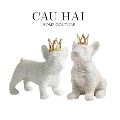 Set 2 Tượng Công Tước BullDog The Majestic Bull Duke-CẬU HAI HOME DECOR