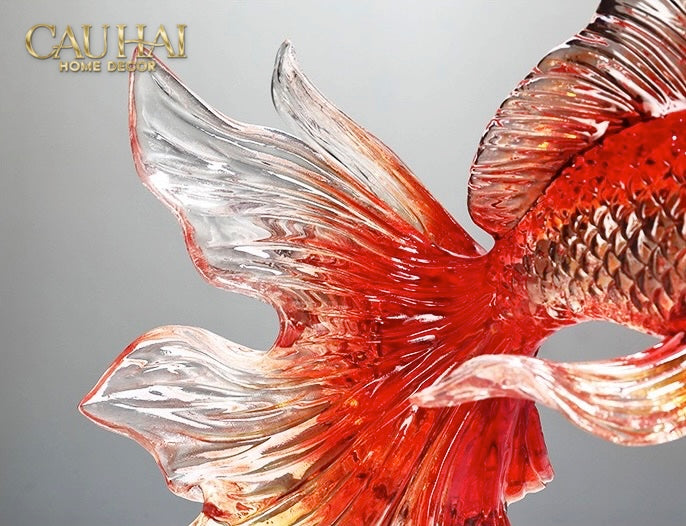 Set 2 Tượng Resin Song Ngư Vượng Phát – Fortune Koi Duo-TƯỢNG TRANG TRÍ-CẬU HAI HOME DECOR-CẬU HAI HOME DECOR