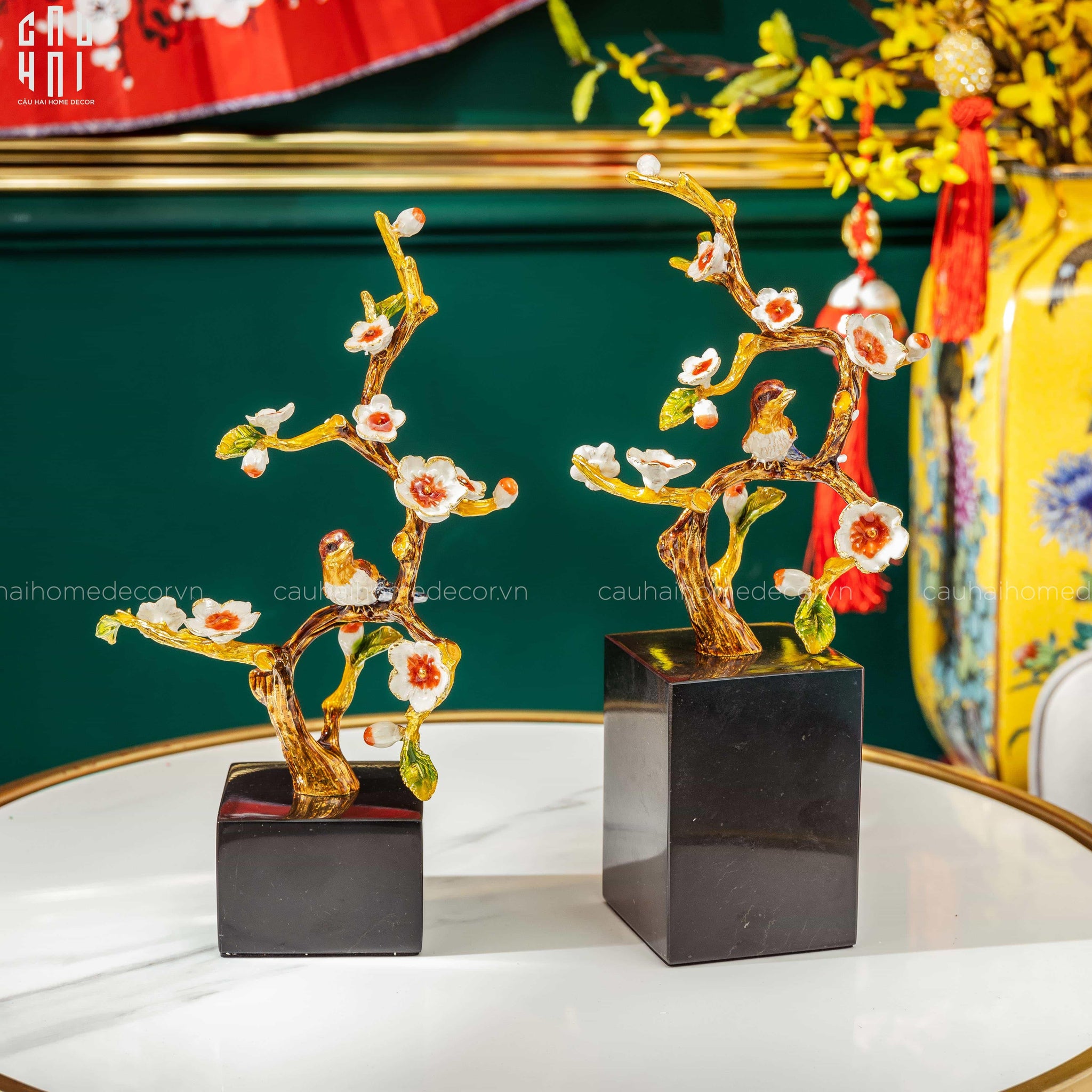 Set 2 Tượng Sakura-CẬU HAI HOME DECOR