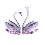 Set 2 Tượng Thiên Nga Pha Lê Trang Trí Crystal Swan Étreinte Rosé 2pcs-Tượng Pha Lê-CẬU HAI HOME DECOR-CẬU HAI HOME DECOR