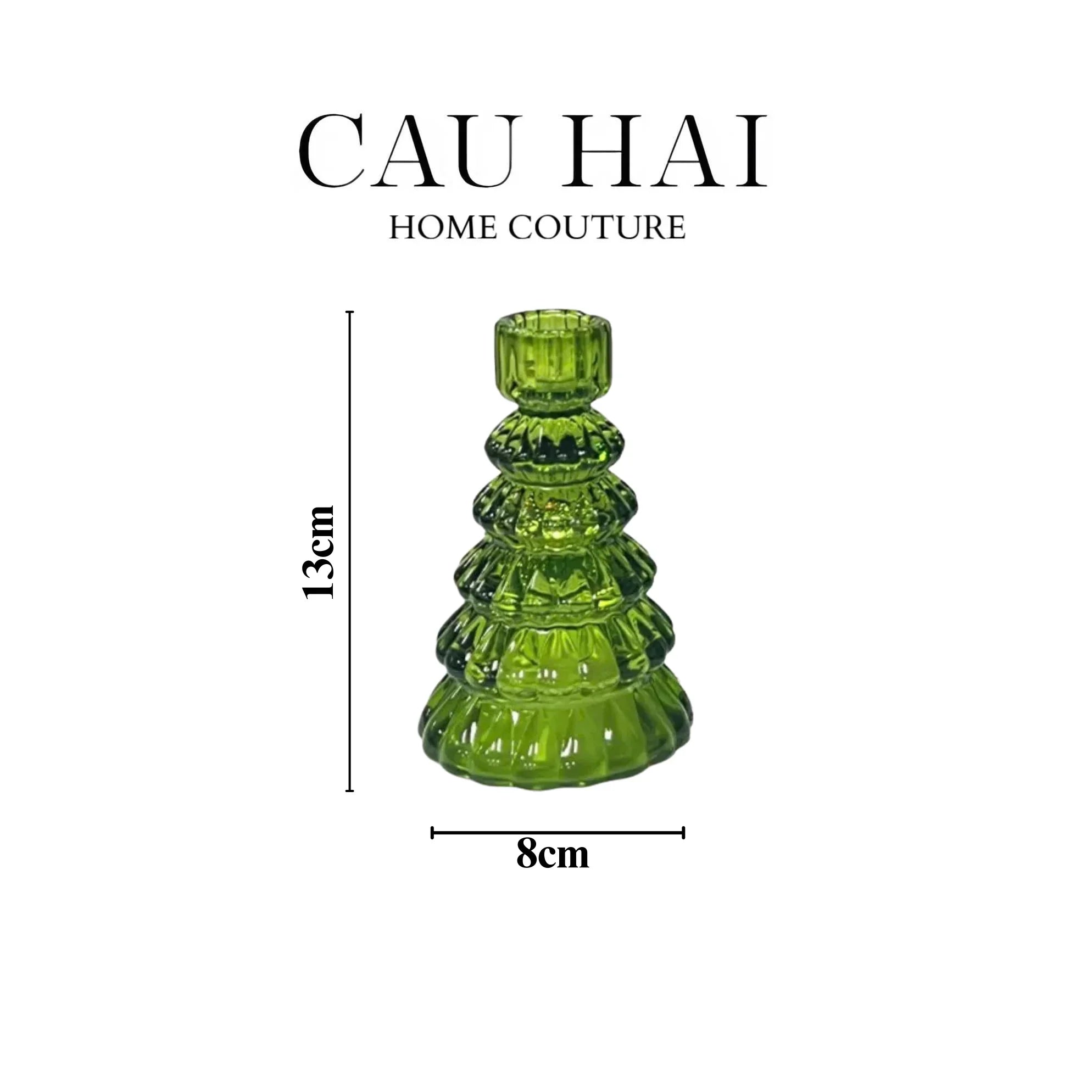 Set 3 Đế Nến Vert Tree Fw25-CẬU HAI HOME DECOR