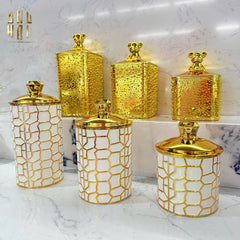 Set 3 Lọ Pantry Acry - Éclat Luxe Bear-CẬU HAI HOME DECOR