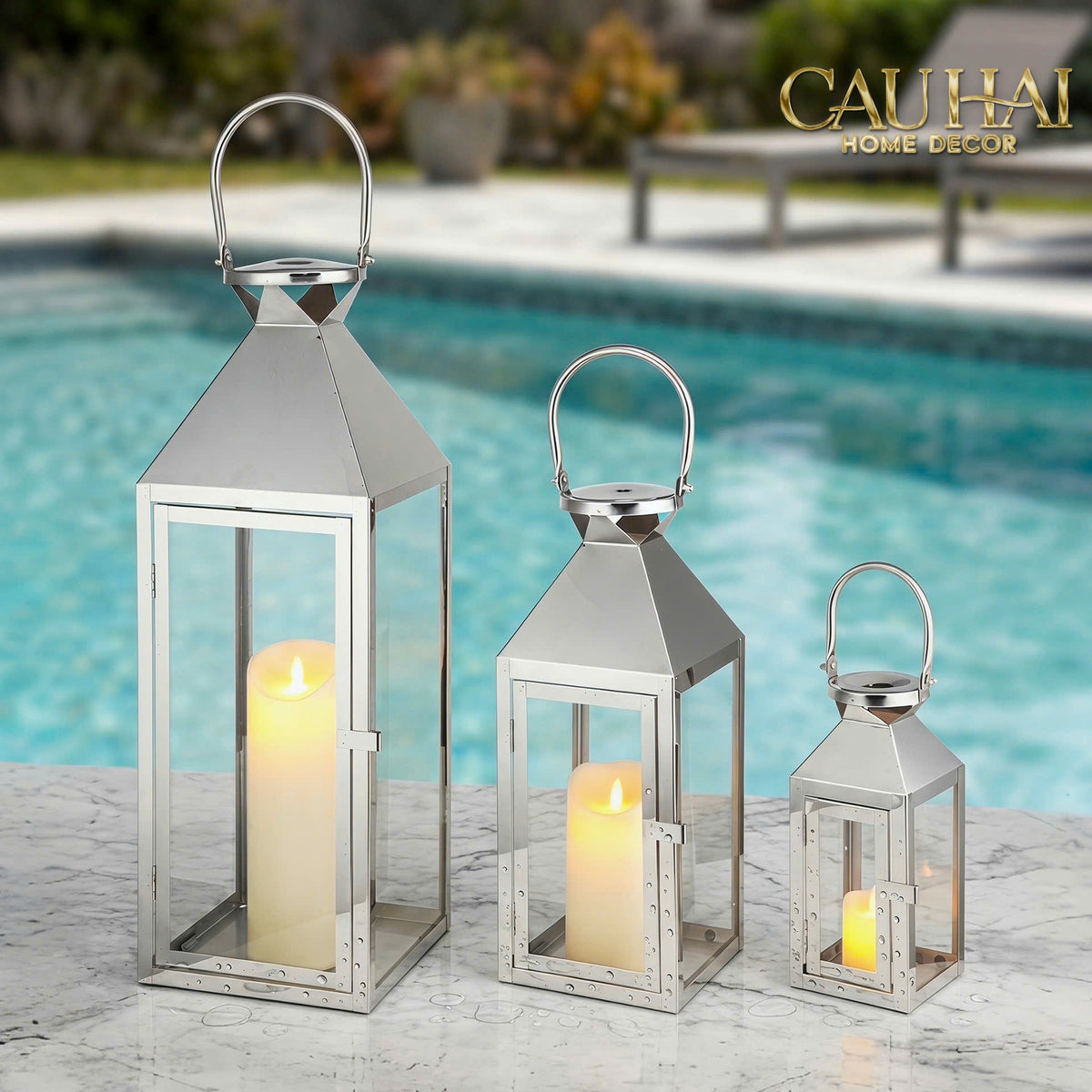 Set 3 Lồng Đèn Metal Lantern Lumière Sterling-ĐÈN TRANG TRÍ-CẬU HAI HOME DECOR-CẬU HAI HOME DECOR