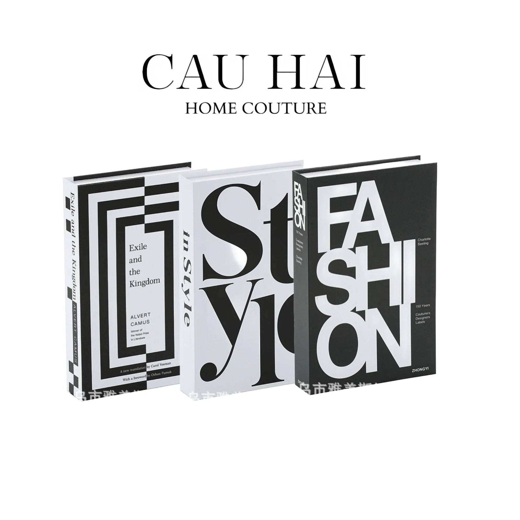 SET 3 SÁCH BLANC OU NOIR - CẬU HAI HOME DECOR