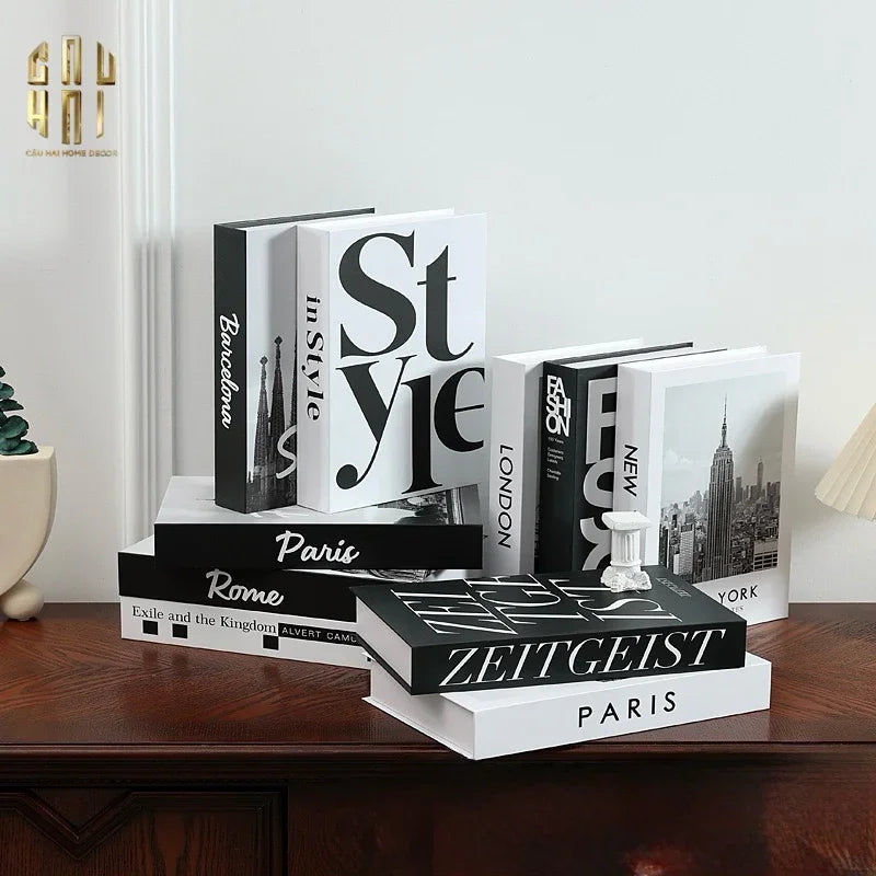 SET 3 SÁCH BLANC OU NOIR - CẬU HAI HOME DECOR