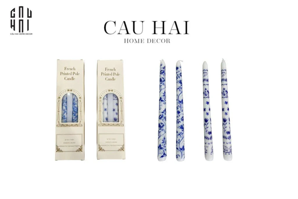 SET 4 CÂY NẾN INDOCHINE - FLOWER - CẬU HAI HOME DECOR