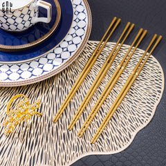 Set 4 Đôi Đũa Arthur - Arthur Matte Gold Chopsticks Set 4Pcs ( Blur )-CẬU HAI HOME DECOR