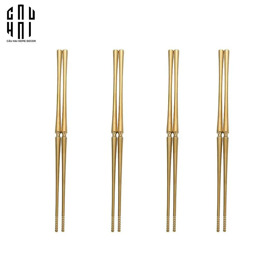 SET 4 ĐÔI ĐŨA GLAMOUR - GLAMOUR CHOPSTICK SET 4PCS ( SHINING ) - CẬU HAI HOME DECOR