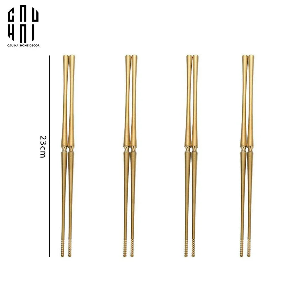 SET 4 ĐÔI ĐŨA GLAMOUR - GLAMOUR CHOPSTICK SET 4PCS ( SHINING ) - CẬU HAI HOME DECOR