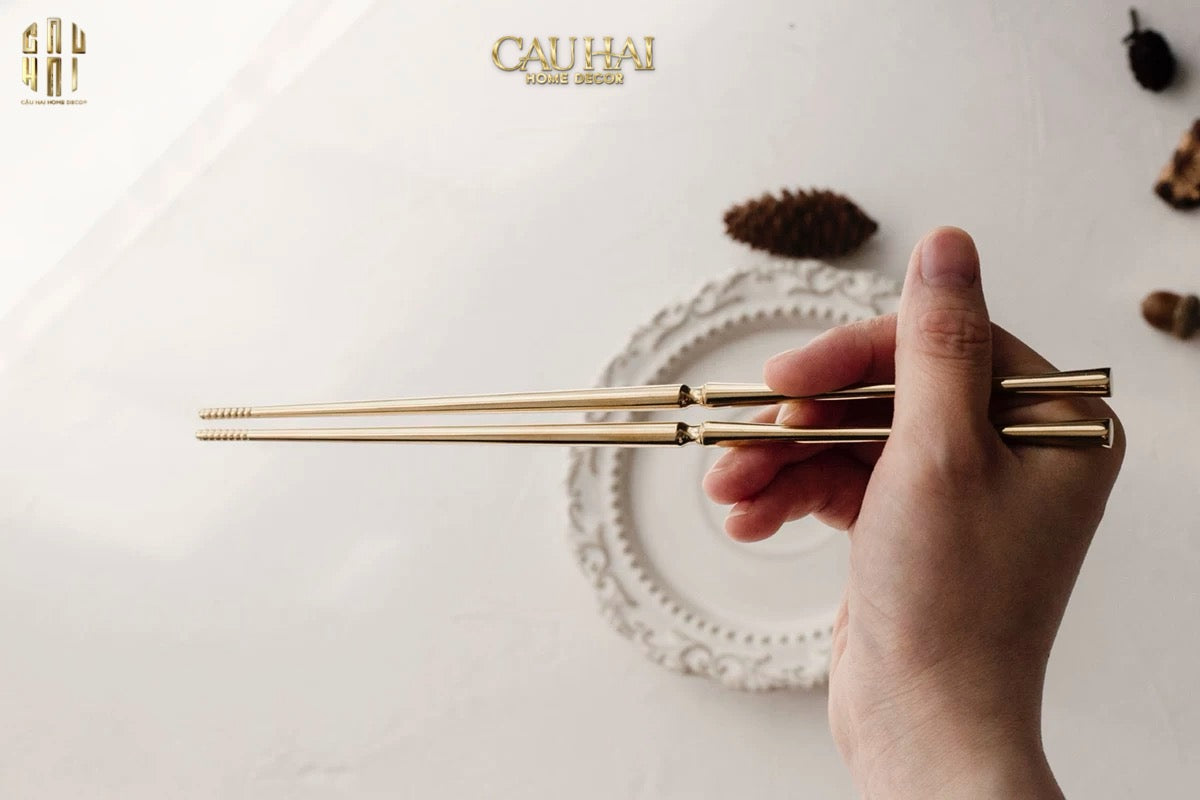 Set 4 Đôi Đũa Glamour - Glamour Chopsticks Set 4Pcs ( Shining )-Dinner Cutlery Set Dao Muỗng Nĩa-Đối tác tại Trung Quốc theo từng đơn đặt hàng-CẬU HAI HOME DECOR