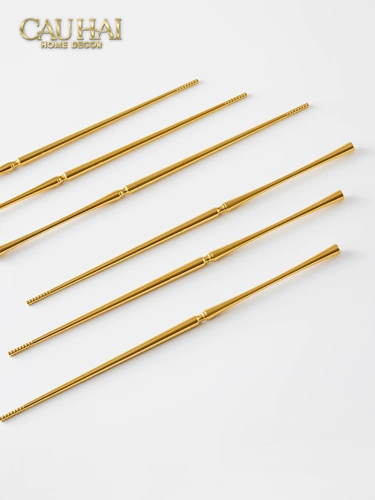 Set 4 Đôi Đũa Glamour - Glamour Chopsticks Set 4Pcs ( Shining )-Dinner Cutlery Set Dao Muỗng Nĩa-Đối tác tại Trung Quốc theo từng đơn đặt hàng-CẬU HAI HOME DECOR