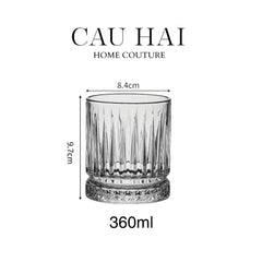 Set 4 Ly Cocktails Thuỷ Tinh Richard Cristallerie Atélier 360Ml - With Box-CẬU HAI HOME DECOR