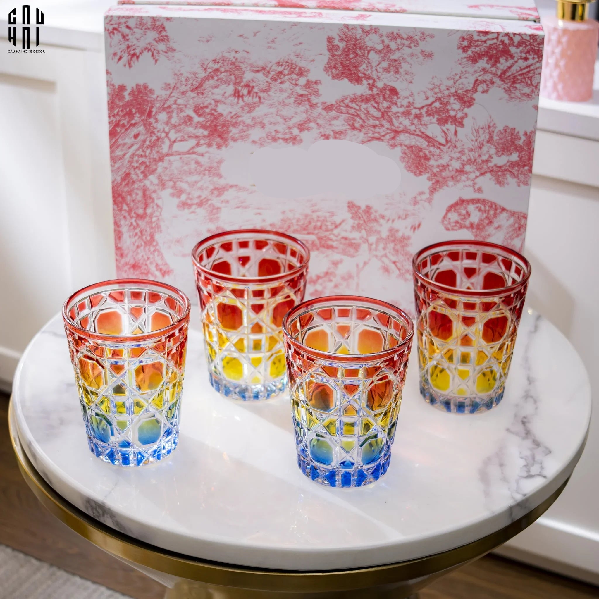 SET 4 LY D'Or COLOURFUL SS22 - CẬU HAI HOME DECOR