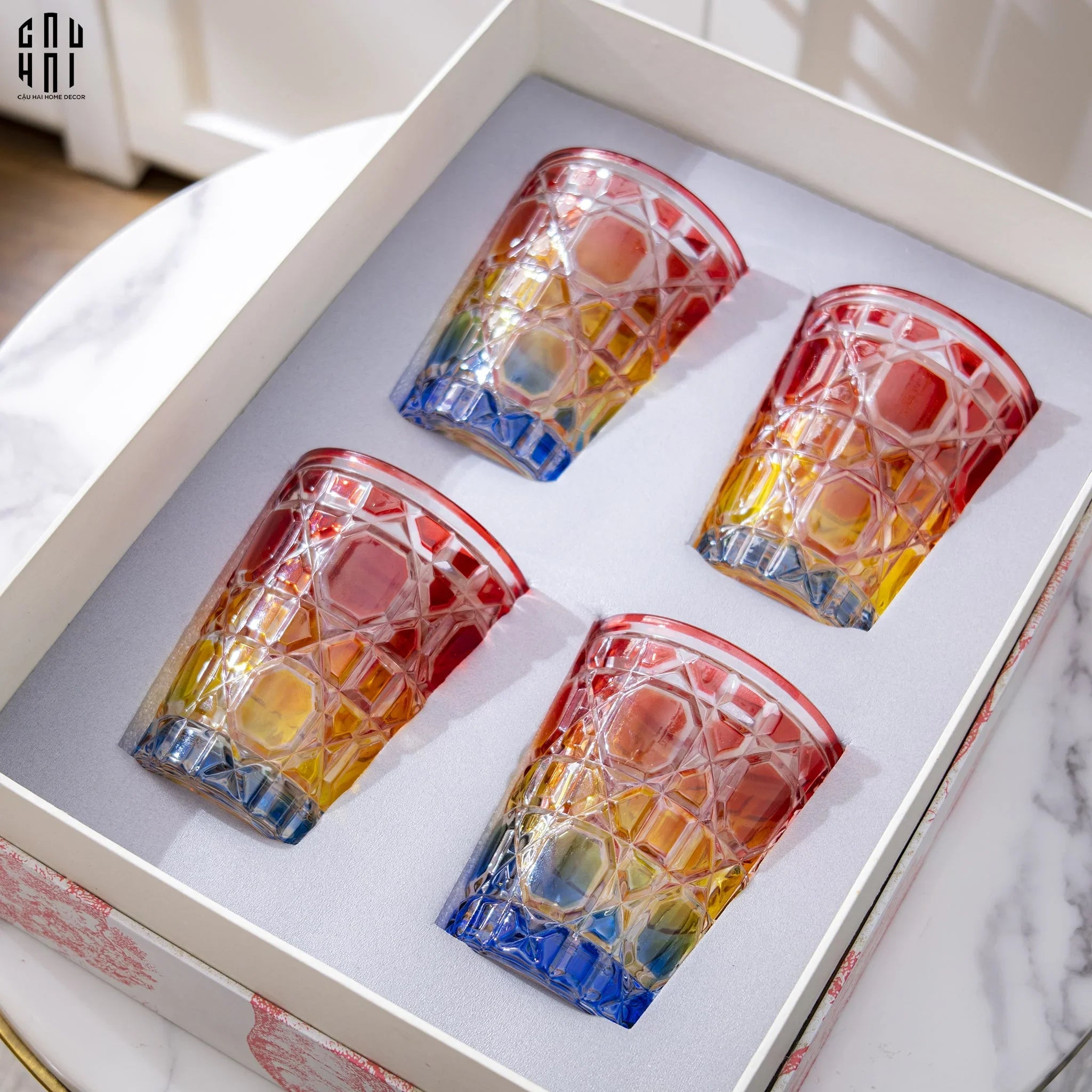 SET 4 LY D'Or COLOURFUL SS22 - CẬU HAI HOME DECOR